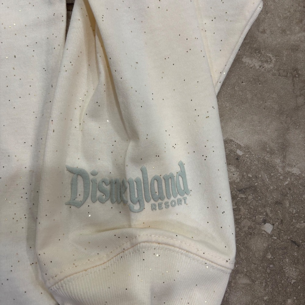 Disney Spirit Jersey Disneyland 70th Anniversary Gold Glitter Castle Cream XL - Picture 5 of 13